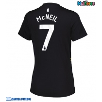 Camisa de Futebol Everton Dwight McNeil #7 Equipamento Alternativo Mulheres 2025-26 Manga Curta